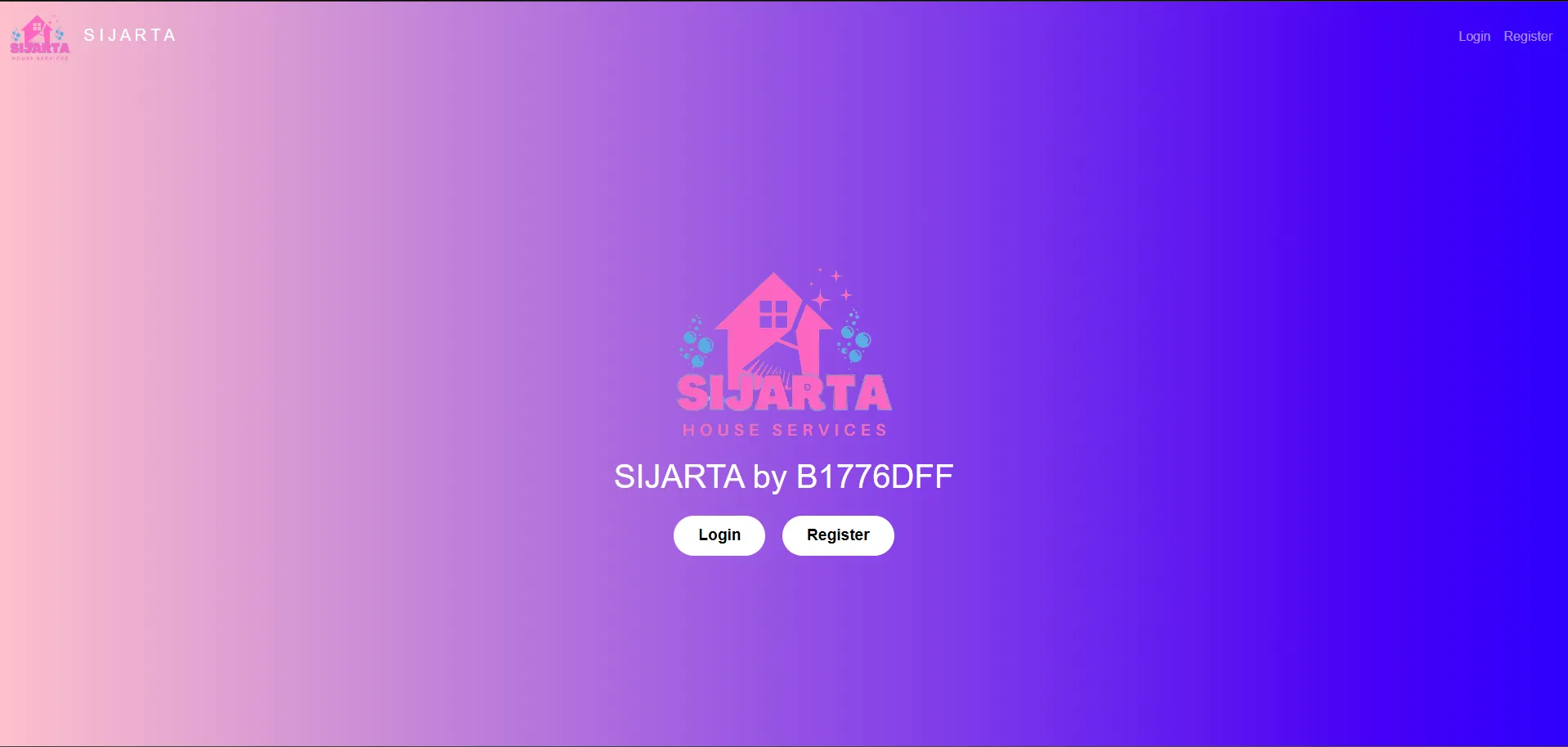 The Sijarta Landing Page